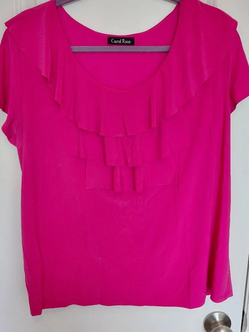 Pink Ruffle Blouse - Picture 1 of 2